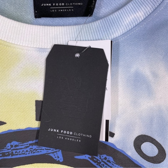 NEW Junk Food Pink Floyd Tie Dye World Tour First In Space Graphic Sweatshirt S - Picture 6 of 7